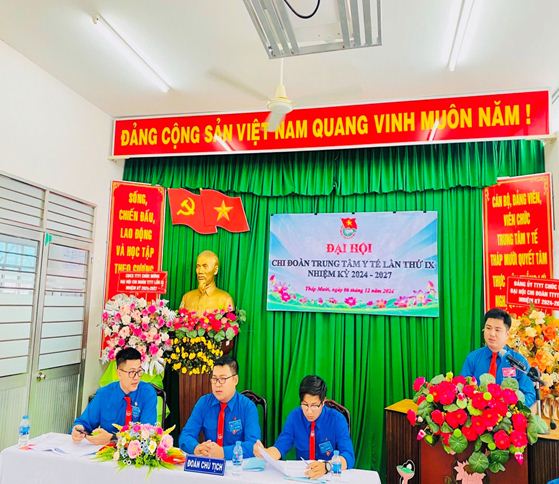 ĐẠI HỘI CHI ĐOÀN TRUNG TÂM Y TẾ NHIỆM KỲ 2024-2027